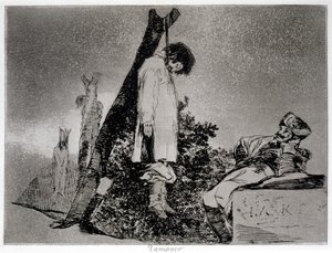 この場合も、「The Disasters of War」のプレート 36 作： Francisco Jose de Goya y Lucientes