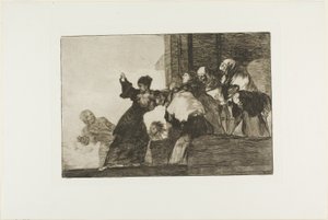 愚かな愚か者、ロス プロバービオスのプレート 11 作： Francisco Jose de Goya y Lucientes