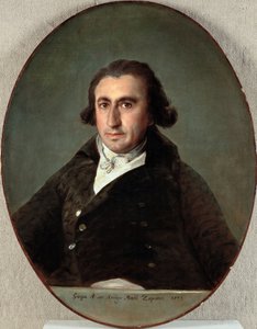 Martin Zapater y Claveria (1747-1803) の肖像 - フランシスコ・デ・ゴヤ (1746-1828) の絵画、キャンバスに油彩 作： Francisco Jose de Goya y Lucientes