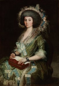 セアン・ベルムデスの妻、ドナ・マヌエラ・カマスの肖像 - Peinture de Francisco de Goya (1746-1828) - 1795 - 油彩・キャンバス - 121x84,5 - Szepmuveszeti Muzeum, Budapest, Hungary