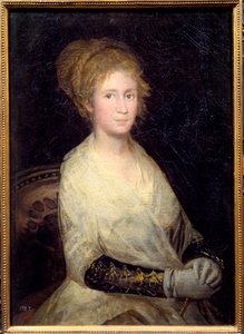 ジョセファ・バイエウの肖像。フランシスコ・デ・ゴヤ（1746-1828）の絵画 作： Francisco de Goya