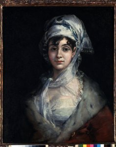 女優アントニアサラテの肖像画 作： Francisco de Goya
