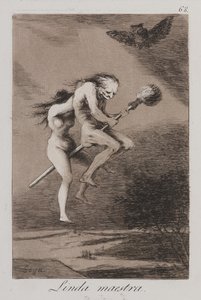 可愛い先生！ （リンダマエストラ！） 作： Francisco de Goya