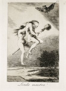 かわいい先生。 1793-1799 (アクアチント) 作： Francisco Jose de Goya y Lucientes