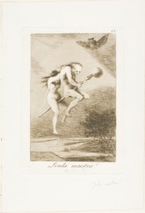プリティ・ティーチャー!、ロス・カプリチョスのプレート 68 作： Francisco Jose de Goya y Lucientes