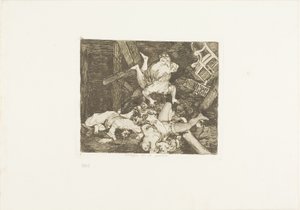 戦争の荒廃、「戦争の災害」のプレート 30 作： Francisco Jose de Goya y Lucientes
