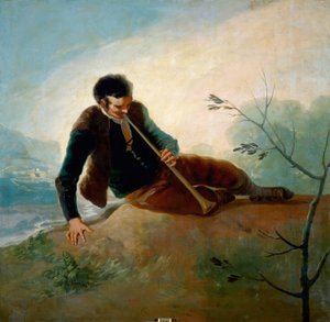 パイプを弾く羊飼い 作： Francisco de Goya