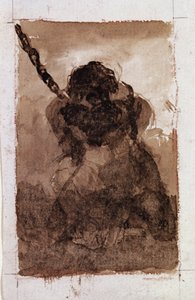 囚人の鎖のシルエット（図面 作： Francisco de Goya