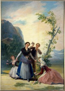 フランシスコ・デ・ゴヤ(1746-1828)の春の絵 19世紀センチ。2.77 x 1.92 m. マドリッド。プラド美術館 作： Francisco de Goya