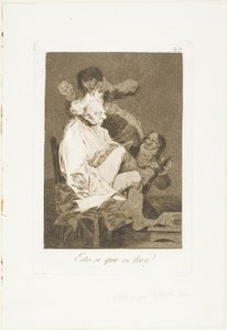 それは確かに読める、ロス カプリチョスのプレート 29 作： Francisco Jose de Goya y Lucientes