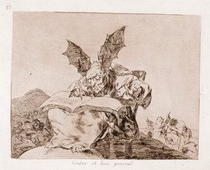 戦争の惨禍：共通の利益に反して（準備画からのエッチング 作： Francisco de Goya