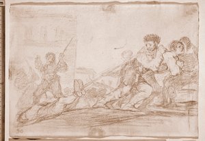 戦争の悲惨さ：自業自得（準備画 作： Francisco de Goya