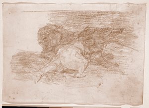 The Disasters of War : He reaps some benefits (preparation drawing)
