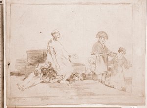 The Disasters of War : If they are from another line (preparartory drawing) 作： Francisco de Goya