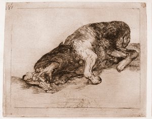 戦争の惨禍：プラウド・モンスター !(下絵からのエッチング 作： Francisco de Goya