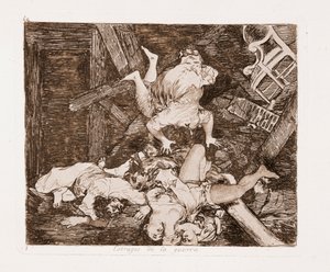 The Disasters of War : War damages (Engraving after the preparatory drawing) 作： Francisco de Goya