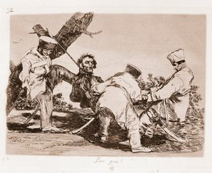戦争の惨禍：なぜ（下絵からのエッチング 作： Francisco de Goya