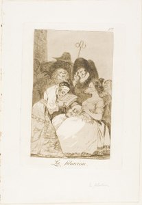 フィリエーション、『ロス カプリチョス』のプレート 57 作： Francisco Jose de Goya y Lucientes