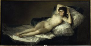 裸のマーヤ 1798-1805年頃 油彩・カンヴァス 作： Francisco Jose de Goya y Lucientes