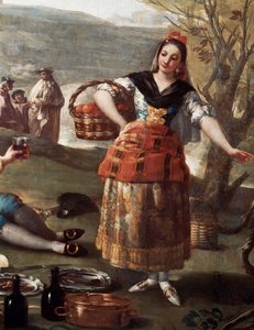 オレンジ色のベンダー 作： Francisco Jose de Goya y Lucientes