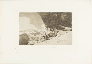 The Same Elsewhere、The Disasters of War のプレート 23 作： Francisco Jose de Goya y Lucientes