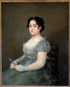 扇の女」 絵画 フランシスコ・デ・ゴヤ（1746-1828） 19世紀 日1,03x0,84 m 作： Francisco de Goya