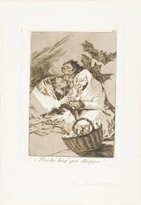 There is Plenty to Suck、Los Caprichos のプレート 45 作： Francisco Jose de Goya y Lucientes