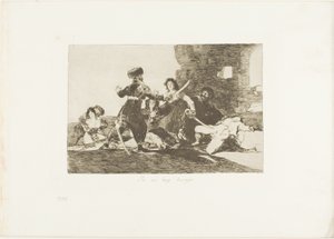 戦争の惨禍』より「今は時間がない」第19曲 作： Francisco Jose de Goya y Lucientes