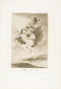 そこに行く、ロス カプリチョスのプレート 66 作： Francisco Jose de Goya y Lucientes