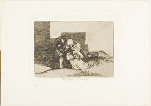 彼らは時間内に到着しない、『戦争の災害』のプレート 52 作： Francisco Jose de Goya y Lucientes