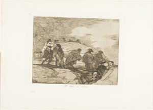 彼らは道を知らない、『戦争の惨事』のプレート 70 作： Francisco Jose de Goya y Lucientes