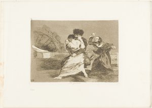 戦争の惨禍』より「彼らはそれを好まない」第9曲 作： Francisco Jose de Goya y Lucientes