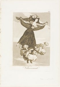 彼らは飛んだ、ロス カプリチョス (カプリス) のプレート 61 作： Francisco Jose de Goya y Lucientes