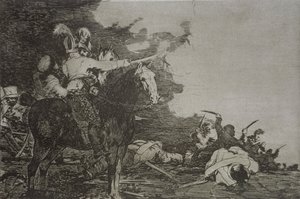 彼らは同意しない、「The Disasters of War」のプレート 17 作： Francisco Jose de Goya y Lucientes