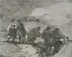 彼らは道を知らない、「The Disasters of War」のプレート 70 作： Francisco Jose de Goya y Lucientes