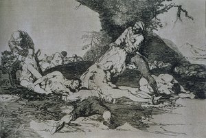 彼らはそれらを利用しています、「The Disasters of War」のプレート16 作： Francisco Jose de Goya y Lucientes