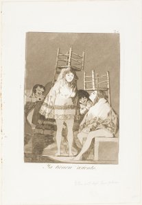 ロス・カプリチョス』より「彼らはすでに席を確保している（＝下）」26皿 作： Francisco Jose de Goya y Lucientes