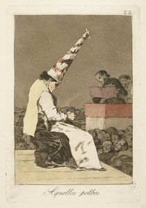 それらのほこりの斑点、「ロスカプリチョス」のプレート23 作： Francisco de Goya