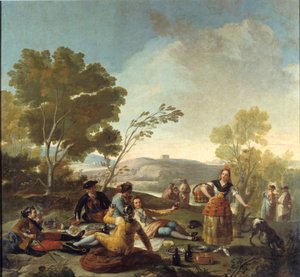 彼のツアー。フランシスコ・デ・ゴヤ（1746-1828）の絵画