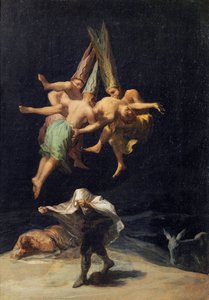 フランシスコ・デ・ゴヤ(1746-1828)の「魔女の飛翔」(Vol de Sorcieres)