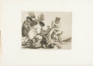 戦争の惨禍』より33ページ「もっと何ができるのか？ 作： Francisco Jose de Goya y Lucientes