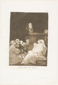 黄金のくちばし!、ロス カプリチョスのプレート 53 作： Francisco Jose de Goya y Lucientes