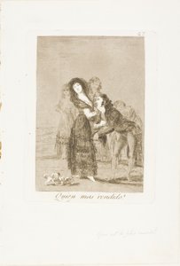 Los Caprichos のプレート 27 作： Francisco Jose de Goya y Lucientes