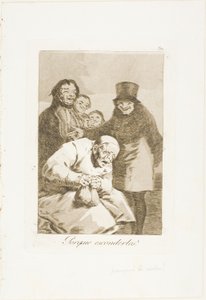 Why Hide Them?、Los Caprichos のプレート 30 作： Francisco Jose de Goya y Lucientes