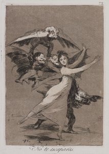 あなたは逃げません（no te escarparas） 作： Francisco de Goya