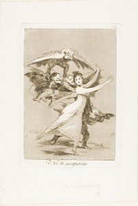 あなたは逃げられない、ロス・カプリチョスのプレート72 作： Francisco Jose de Goya y Lucientes