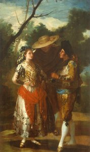 2つのTorerosを備えたMaja、1779-1780 作： Francisco Jose de follower of Goya y Lucientes