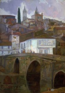 ライト間（BETANZOS）–オイル-キャンバス– 1918–90X62 CM– 作： Francisco Llorens Diaz
