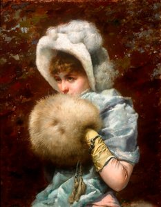 冬 (ハイバー) - Francesco Masriera y Manovens (1842-1902) の絵画 - 1882 - キャンバスに油彩 - 79x62 - Museu Nacional d