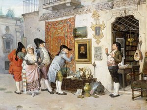 古物商;古物商、1872 作： Francisco Peralta del Campo